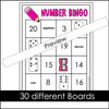 Bingo Game Number Recognition 1-20 - Hot Chocolate Teachables