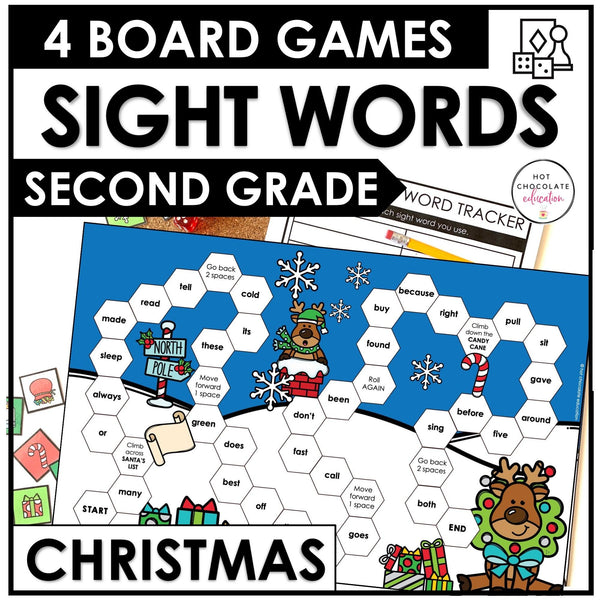 Christmas 2nd Grade Sight Word Games - Dolch Aligned – Hot Chocolate Teachables christmas-2nd-grade-sight-word-games-dolch-aligned-hot-chocolate-teachables