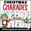 Christmas Action Verb Charades - Present Continuous Miming Cards - Hot Chocolate Teachables