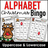 Christmas Alphabet Bingo Game Cards - Hot Chocolate Teachables