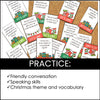 Christmas Conversation Question Card Set - 40 Cards - Hot Chocolate Teachables