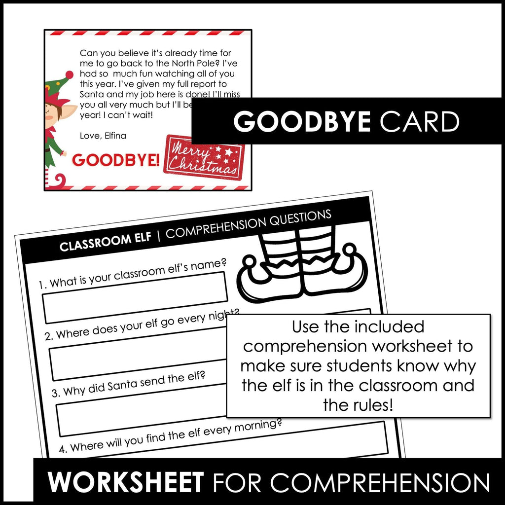 Classroom Elf Welcome Kit - Elf in our Classroom December Behavior Incentive - Hot Chocolate Teachables