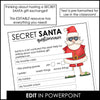 Classroom Secret Santa Gift Exchange Kit - Questionnaire & Explanation Letters - Hot Chocolate Teachables