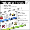 Countable and Uncountable Noun Task Cards - Count Noncount Noun Activity - Hot Chocolate Teachables