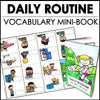 Daily Routine Home & School Mini Verb Book | ESL Picture Dictionary Activity - Hot Chocolate Teachables