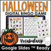 DIGITAL Halloween Vocabulary Bingo Game for Google Slides™ - Hot Chocolate Teachables