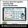 DIGITAL Winter Vocabulary Bingo Game for Google Slides™ - Hot Chocolate Teachables