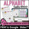 Easter Alphabet Fluency Bingo Game Bundle - Hot Chocolate Teachables