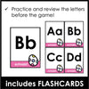 Easter Alphabet Recognition Bingo Game - Uppercase & Lowercase Letters - Hot Chocolate Teachables
