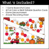 Editable Autumn / Fall Theme Game Board - Create a Board Game for ANY subject - Hot Chocolate Teachables