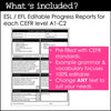 Editable ESL & EFL Progress Reports CEFR Alignment A1-C2 - Hot Chocolate Teachables