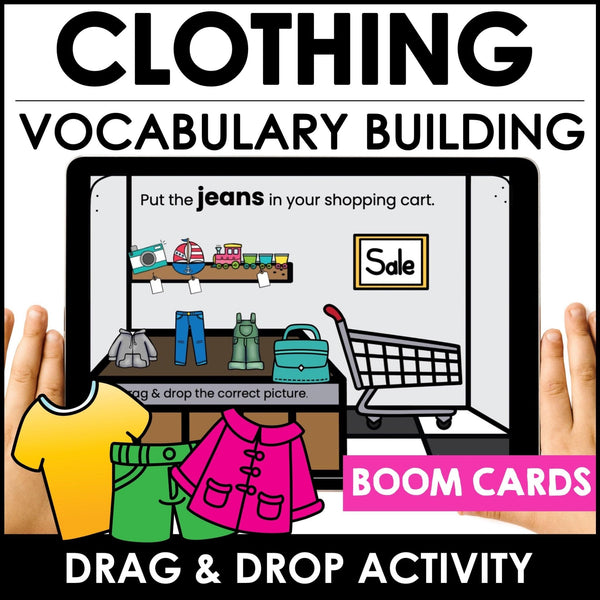 ELL / ESL Basic Vocabulary : Clothing - Clothes Digital Activity | Boom Cards™ - Hot Chocolate Teachables