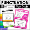 End Punctuation Task Cards - Sentences and Questions - ESL GRAMMAR TOOLBOX - Hot Chocolate Teachables