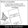 ESL Christmas Writing Activity | Wh question FLAP BOOK - Hot Chocolate Teachables
