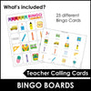 ESL Classroom Vocabulary School Supplies Bingo and Flashcard Set - Hot Chocolate Teachables