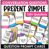 ESL Conversation Cards - Present Simple - Hot Chocolate Teachables