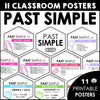 ESL Grammar Posters: PAST SIMPLE Tense - Examples, Uses & Spelling - Hot Chocolate Teachables