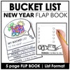 ESL New Year Bucket List Writing Activity | New Year Goals FLAP BOOK - Hot Chocolate Teachables