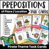 ESL Prepositions of Place Task Card Activity - Pirate Themed - Hot Chocolate Teachables