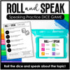 ESL Speaking Dice Game - Basic Vocabulary Student Led Speaking Activity - Hot Chocolate Teachables