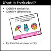 ESL Speaking Practice Discussion Cards - Are the pictures the same or different? - Hot Chocolate Teachables