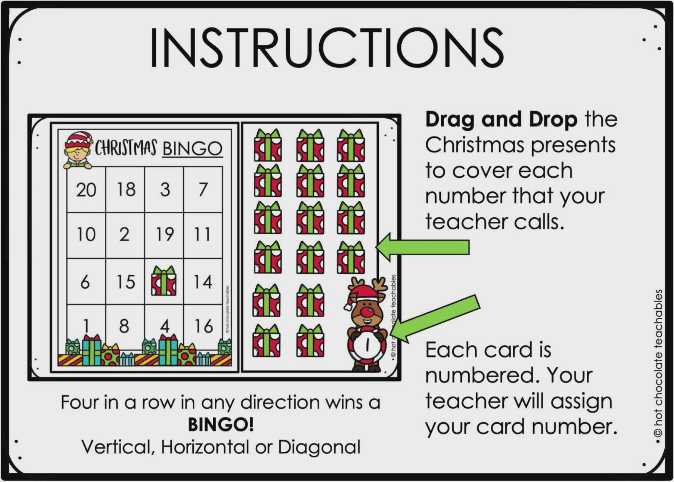 Load video: Christmas Number 1-20 Boom Card Bingo