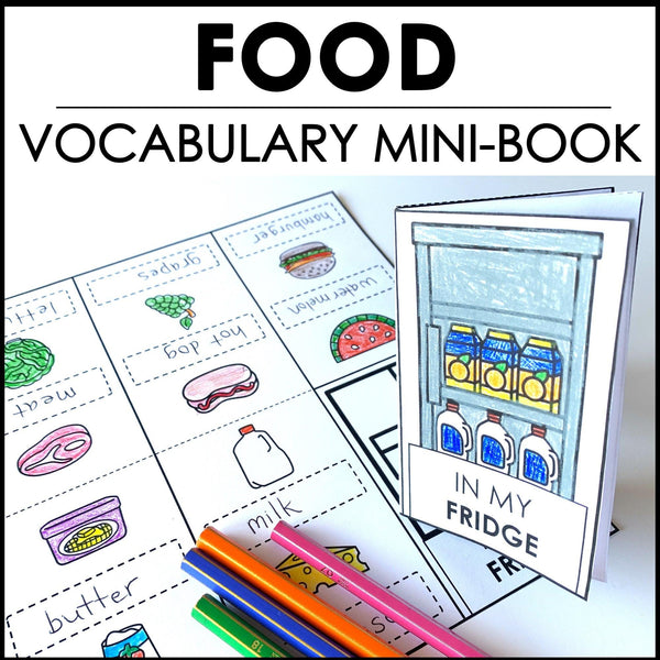 Food and Drink Vocabulary Mini-Book | What's in my fridge? - Hot Chocolate Teachables