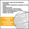 FOURTH Grade Editable Report Card Templates with Common Core Aligned Standards - Hot Chocolate Teachables