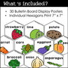 Fruit & Vegetable Posters | Classroom Bulletin Board / Word Wall - Hot Chocolate Teachables
