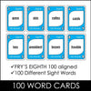 Fry's Sight Words Card Game - Eighth Hundred Words - Plays like UNO - Hot Chocolate Teachables