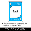 Fry's Sight Words Card Game - Fifth Hundred Words - Plays like UNO - Hot Chocolate Teachables