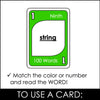 Fry's Sight Words Card Game - Ninth Hundred Words - Plays like UNO - Hot Chocolate Teachables