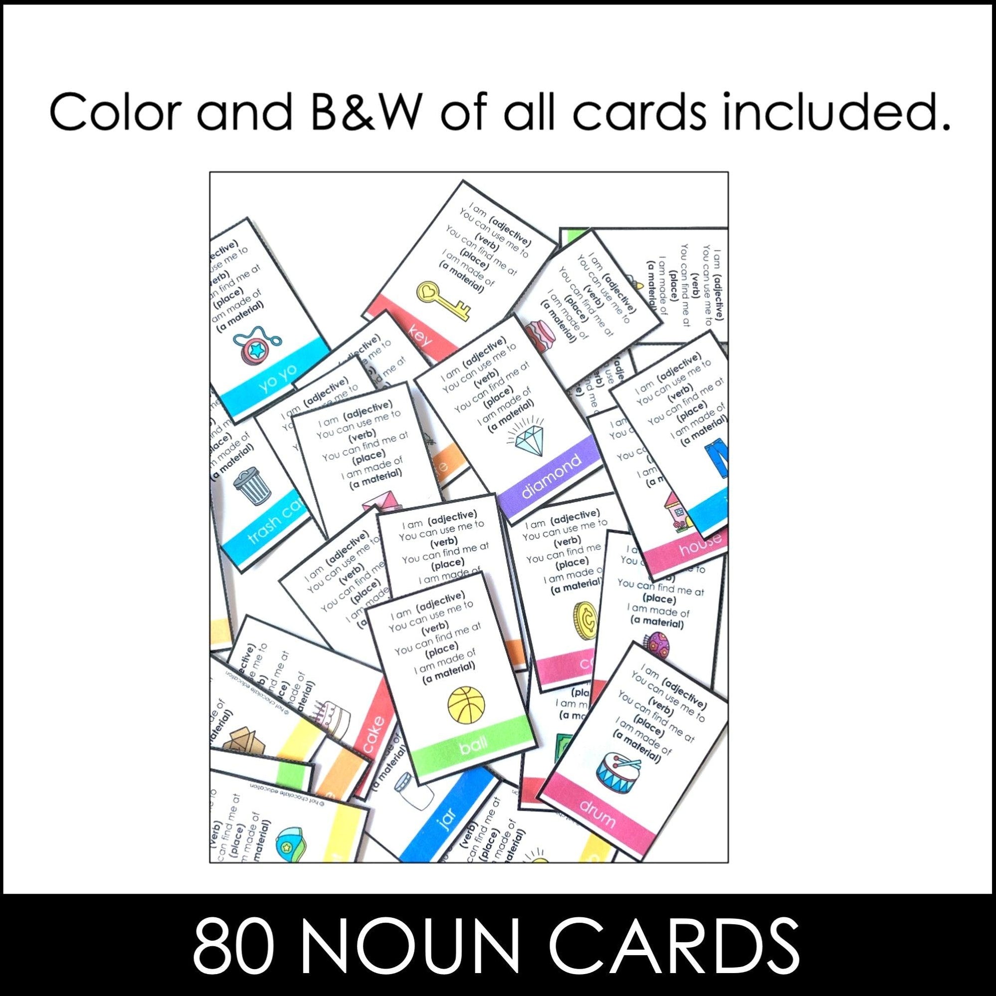 Fun Guessing Game for Kids What am I? Describing Objects Hot Chocolate Teachables