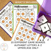Halloween Alphabet Bingo Game : Uppercase Letters A-Z - Hot Chocolate Teachables