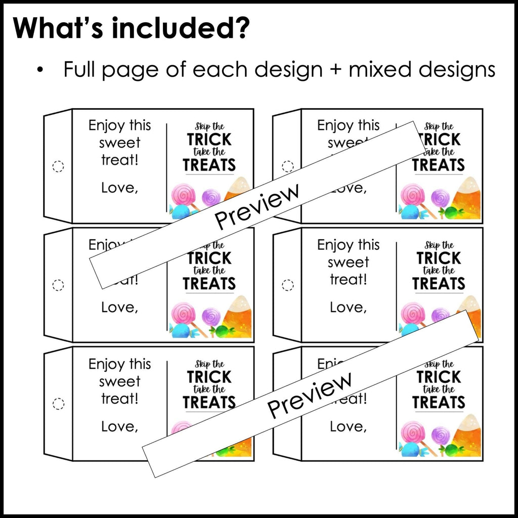 Halloween Gift Tags for Students | Editable in Power Point - Hot Chocolate Teachables