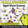 Halloween Second Grade Sight Word Game Boards : 2nd Grade List Roll & Read - Hot Chocolate Teachables