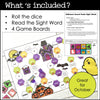 Halloween Second Grade Sight Word Game Boards : 2nd Grade List Roll & Read - Hot Chocolate Teachables
