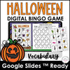 Halloween Vocabulary Bingo Game - with Printable & Digital Google Slides Version - Hot Chocolate Teachables