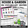 House, Furniture & Garden Vocabulary Activities | Mini-Book & Worksheet Pack - Hot Chocolate Teachables