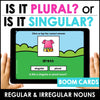 Identifying Nouns - Is it PLURAL or SINGULAR? Digital Boom Cards™ - Hot Chocolate Teachables