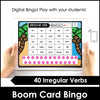 Irregular Verb Bingo Game - Boom Cards - Hot Chocolate Teachables