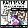 Irregular Verb Board Game - Past Simple Verbs Activity & Question Cards - Hot Chocolate Teachables