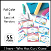 Irregular Verb Card Game - Past Participles - I have, Who has - Hot Chocolate Teachables
