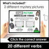 Irregular Verb Mystery Picture - Boom Cards - Hot Chocolate Teachables