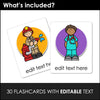 Jobs - Occupation - Career Flashcards | ESL Vocabulary Flash Cards - Editable - Hot Chocolate Teachables