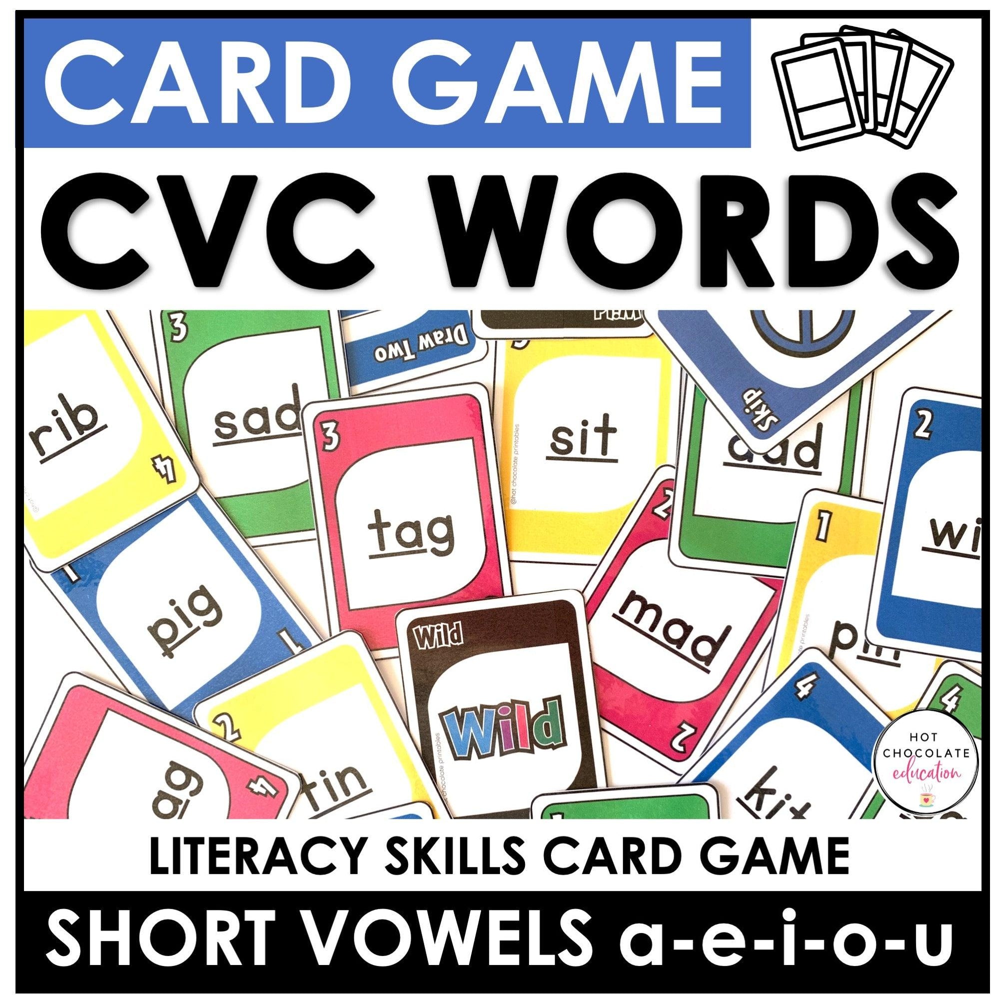 Text Game Card Printable Printable Card Games - Hot Chocolate Teachables