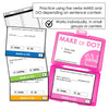 Make or Do? Task Cards | Using the correct verb with an object or activity - Hot Chocolate Teachables
