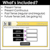 Mixed Verb Tenses : Present, Continuous, Past & Future | Interactive Game Show - Hot Chocolate Teachables