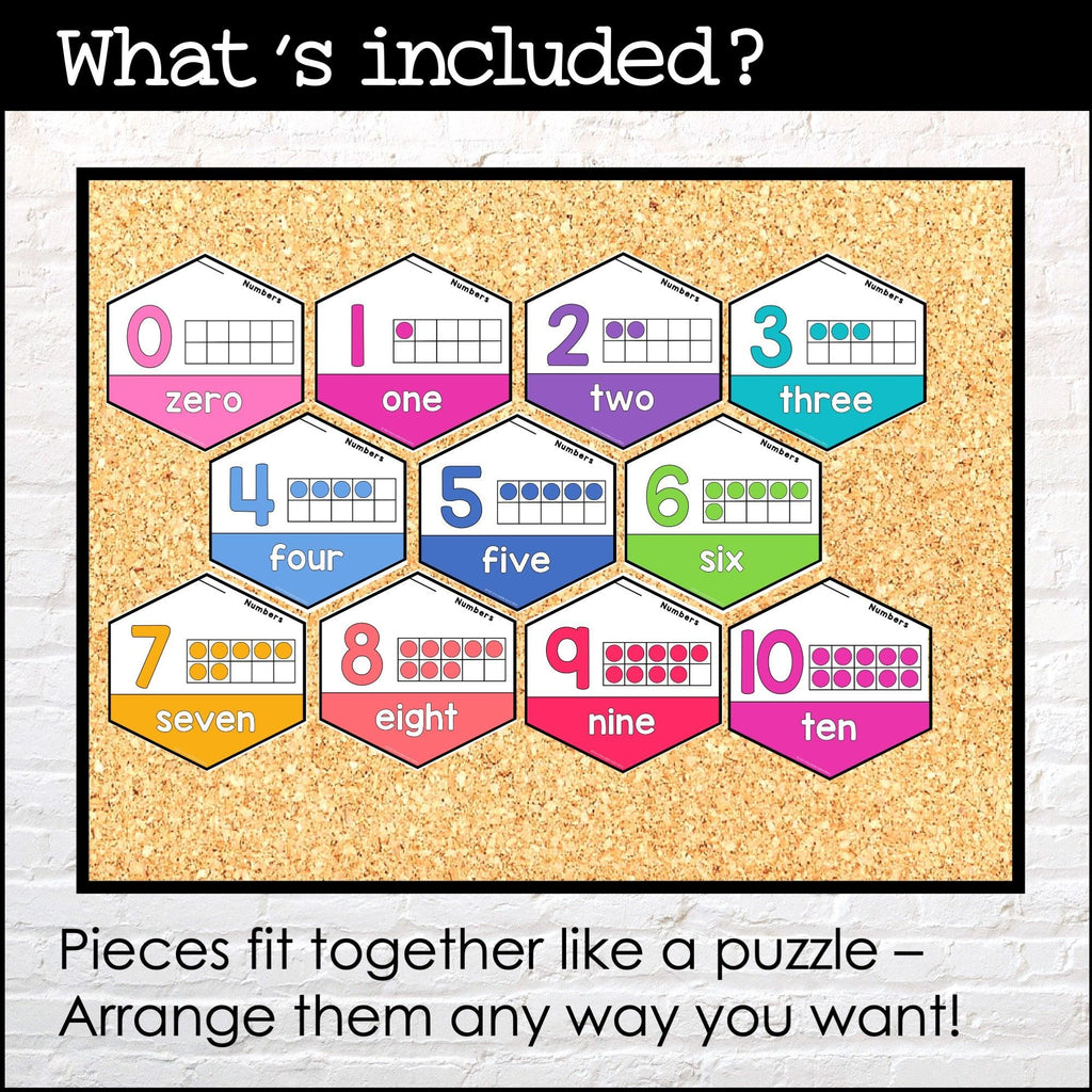 Numbers and Counting Posters | Classroom Bulletin Board Posters - Visual Aid - Hot Chocolate Teachables