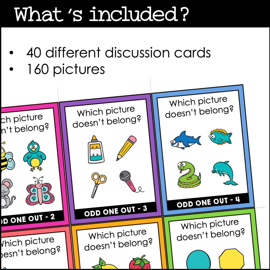 Odd One Out | Speaking Cards & Slides Bundle – Hot Chocolate Teachables